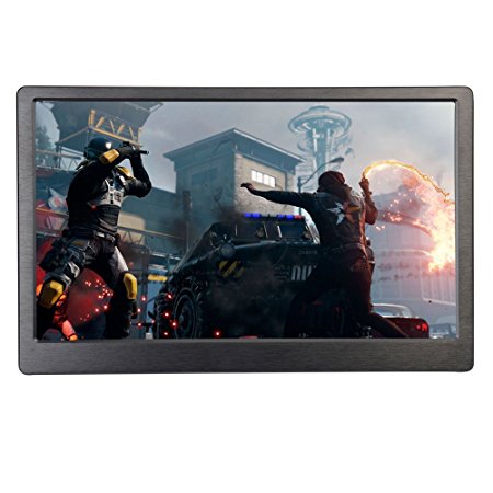 cocopar13.3"IPS HD Gaming Monitor1920X1080 Portable Monitor with HDMI, VGA input, Ultralight Weight, built-in Speakers, 1cm