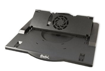 Connectland CL-NBC-STDFAN Plastic Ergonomic Laptop Cooling Stand for 12-Inch 17-Inch Notebook PC