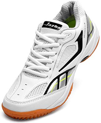Jazba GECKOR 1.0 Badminton Racquetball Squash Volleyball Indoor Court Shoes for Men, Non Slip, Non Marking, Lightweight Sole Superior Cushioning Ankle Support, Designed for Fast and Light Footwork