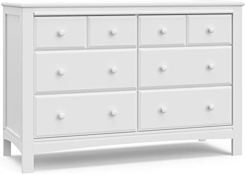 Graco Benton 6 Drawer Dresser (White) – Easy New Assembly Process, Universal Design, Durable Steel Hardware and Euro-Glide Drawers with Safety Stops, Coordinates with Any Nursery