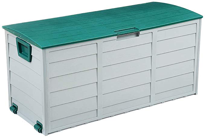 KingSo 79 Gallon Storage Container Box 44'' Deck Storage for Outdoor Patio Garden Backyard, PP Material