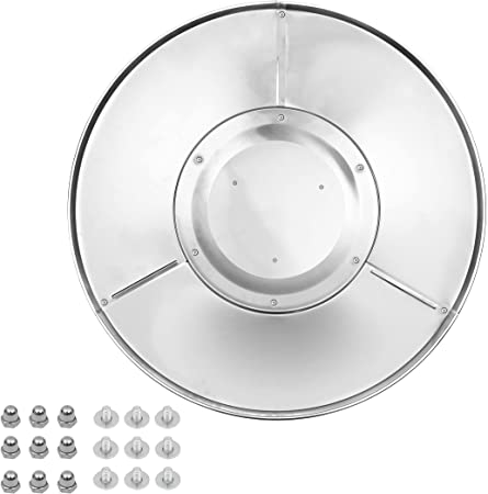 Replacement Patio Heater Heat Shield (Round) - 3 Outer Panels and 1 Center Panel Heat Shield with 3 Pre-Drilled Holes - Compatible with Garden Treasures 328157 and 48650 2010-2015 Models