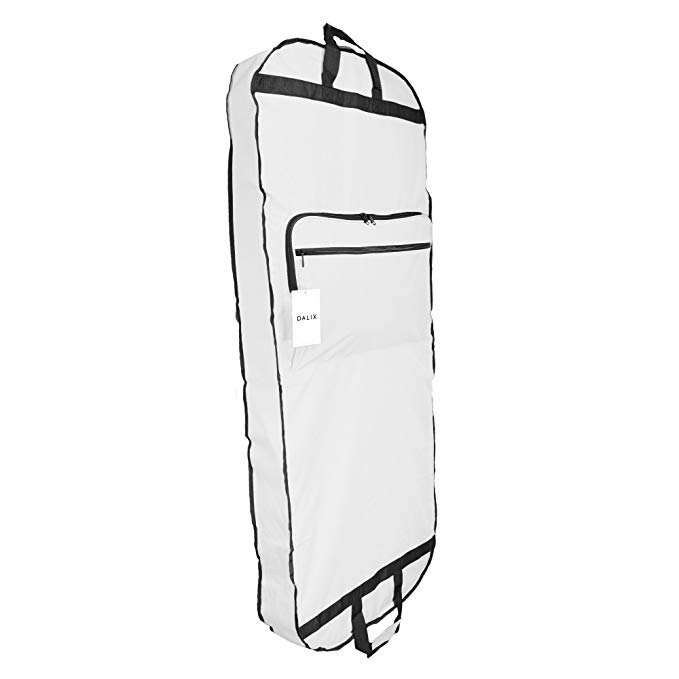 DALIX 60" Professional Garment Bag Cover for Suits Pants & Gowns Dresses (Foldable)