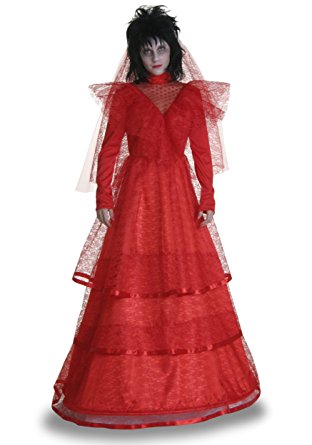 Fun Costumes womens Red Gothic Wedding Dress Costume