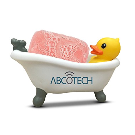 Duck Soap Dish – Cute Bathroom Soap Dish or Kitchen Soap Dish – Sturdy & Beautiful Design - Ideal for Décor too