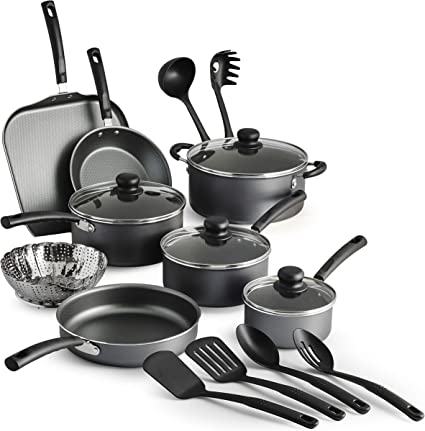 Tramontina PrimaWare 18-Piece Nonstick Cookware Set - Gray by Tramontina USA, Inc.