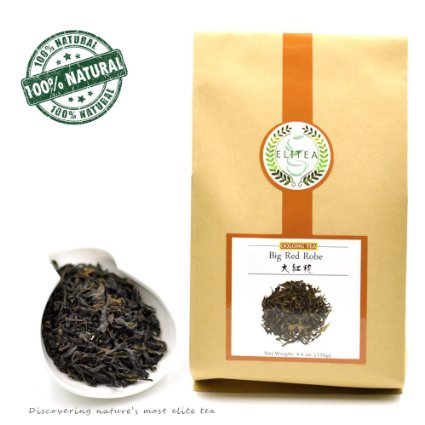 Elitea® Prime Quality Chinese Oolong Tea - China Big Red Robe Da Hong Pao (Dahongpao) Wuyi Wu-long Rock Tea Loose Leaf Bulk 4.6 Ounce (130g) Bag (Good for Slimming Weight Loss)