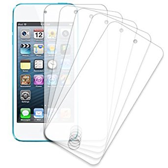 eTECH Collection 5 Pack of Crystal Clear Screen Protectors for Apple iPod Touch 5th Generation