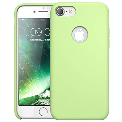 iPhone 7 Case, i-Blason Silicone [Flexible] [Shock Absorbing] Case for Apple iPhone 7 (Green)