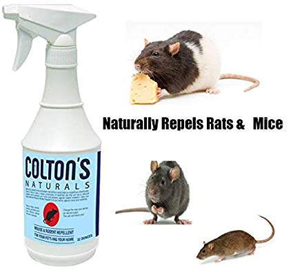 Colton's Naturals Mice Repellent Spray (That Works!) – Eco-Friendly Cruelty-Free Mice and Rat Spray –Safe for Humans and Pets Organic Formula – Indoor and Outdoor Use