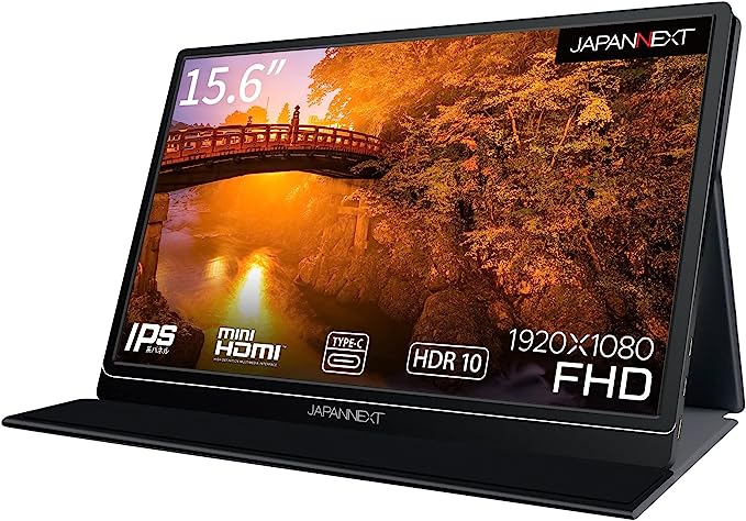 JAPANNEXT JN-MD-IPS1564FHDR 15.6型 フルHD(1920 x 1080) モバイルモニター USB Type-C miniHDMI