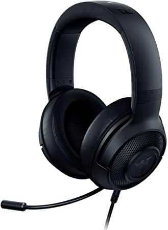 Razer Kraken X Lite Ultralight Gaming Headset: 7.1 Surround Sound - Lightweight Aluminum Frame - Bendable Cardioid Microphone - For PC, PS4, PS5, Switch, Xbox One, Xbox Series X & S, Mobile - Black