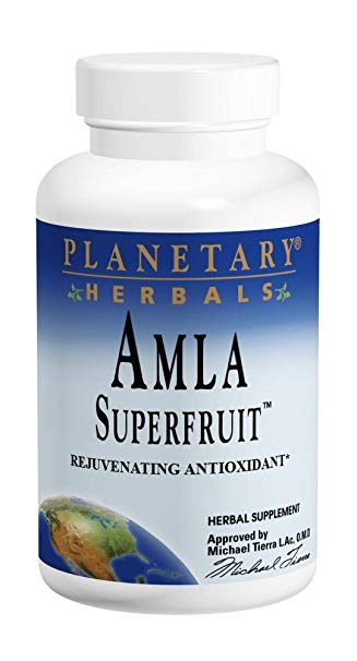 PLANETARY HERBALS Amla Super Fruit Rejuvenating Antioxidant Supplement, 120 Count