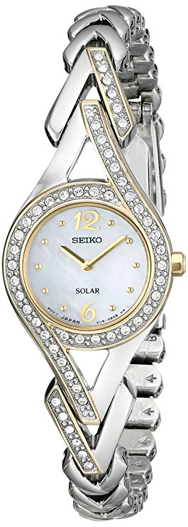 Seiko Women's Two-Tone Crystal Solar Watch