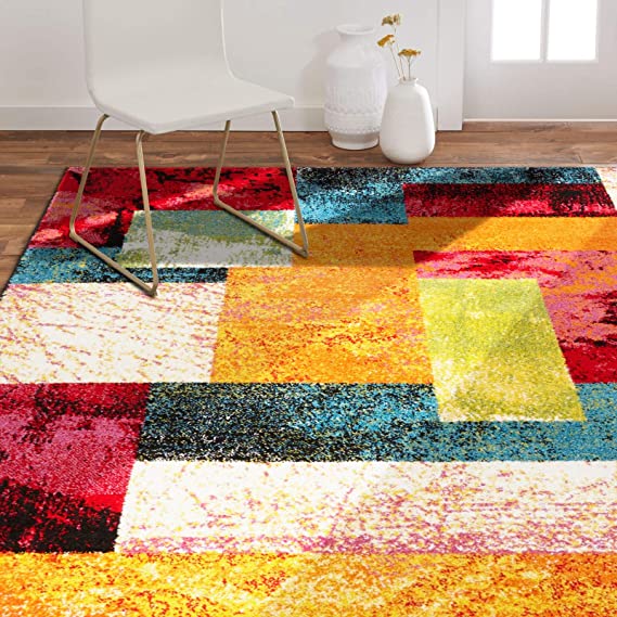 Home Dynamix Splash Scarlet Rug 7'10"x10'2" Ivory/Pink/Orange/Blue