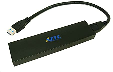 ZTC Thunder Enclosure NGFF M.2 SSD to USB 3.0 Adapter. Support UASP SuperSpeed 6Gb/s 520MB/s Black Model ZTC-EN004-BK