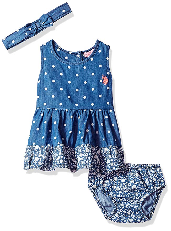 U.S. Polo Assn. Baby Girls Casual Dress