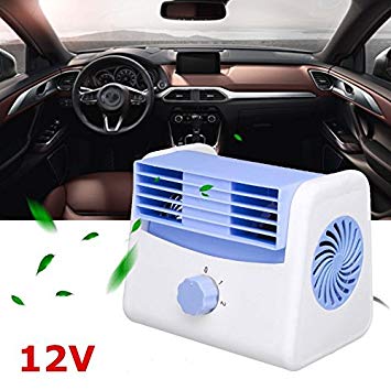 Portable Car Fan Quiet Speed Adjustable Mini Summer Styling Accessories (12V) (12V)