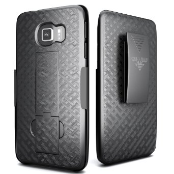 Galaxy S7 Case, CellBee [Life Companion] Super Slim Hard Shell Holster Case Combo with Kickstand and Locking Belt Swivel Clip for Samsung Galaxy S7 - Manufacturer Warranty (Super Slim)