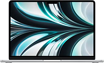 2022 Apple MacBook Air Laptop with M2 chip: 13.6-inch Liquid Retina Display, 8GB RAM, 512GB SSD Storage, Backlit Keyboard, 1080p FaceTime HD Camera. Works with iPhone and iPad; Silver