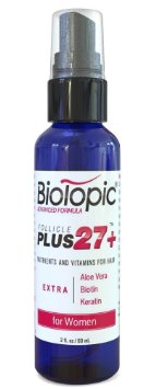 FolliclePLUS 27 - Hair Loss Prevention for Women | Premium Organic Hair Growth Formula that Rejuvenates, Builds Volume and Thickens Hair | 2 Ounce Spray Bottle