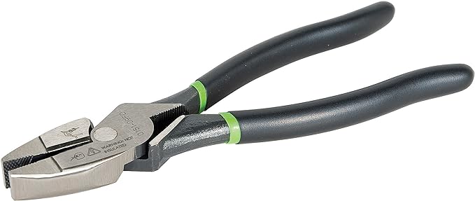 Greenlee 0151-09FD Linesman Pliers with Puller, Dipped Grip, 9-Inch