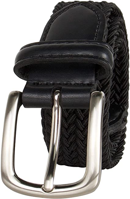 Dockers Big Boys' Braided Elastic-Web Stretch Belt