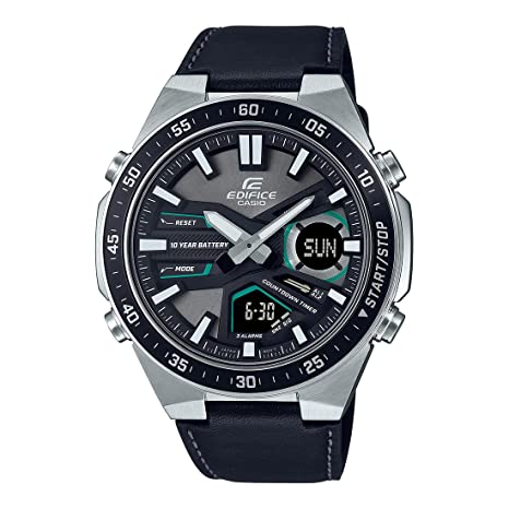 Casio Edifice Analog-Digital Black Dial Men's Watch-EFV-C110L-1AVDF