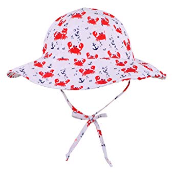 SimpliKids UPF 50  UV Ray Sun Protection Wide Brim Baby Sun Hat