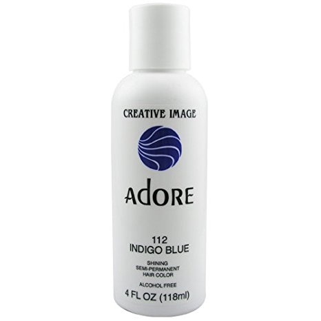 Adore Semi-Permanent Haircolor #112 Indigo Blue 4 Ounce (118ml)