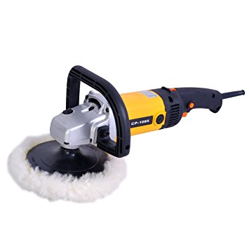 Goplus® New 7" Variable 6-speed Electric Car Polisher/buffer & Sander w/ Bonnet Pad