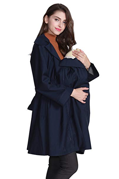 Sweet Mommy Maternity and Nursing Sling Trench Coat