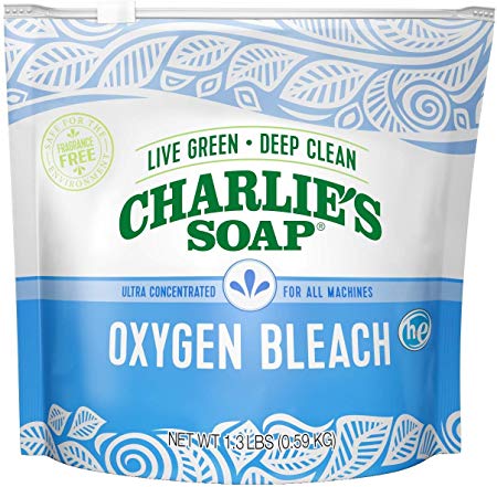 Charlie's Soap Chlorine Free Color Safe Oxygen Bleach Hypoallergenic, 1.3 lbs (0.59 kg)