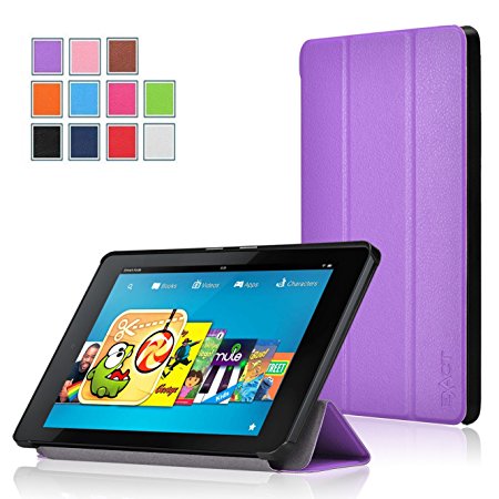 Fire HD 6 Case - Exact Amazon Fire HD 6 Case [SLENDER Series] - Ultra Slim Lightweight Smart-Shell Stand Case for Amazon Fire HD 6 (2014) (With Auto Wakes/Sleep Function) Purple