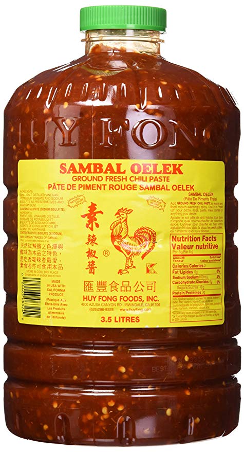 Huy Fong Sambal Oelek, 8.5 Pound