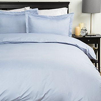 Sweet Home Collection 1500 Series Egyptian Quality 3-Piece Duvet Cover Set, King/California King, Light Blue