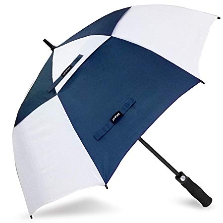 Golf Umbrella Windproof Large 62 inch Double Canopy Automatic Open Umbrella for Men - Vented Sun Umbrella - Stick Umbrellas 【ZOMAKE】