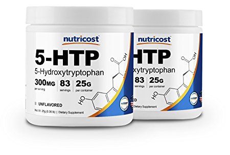 Nutricost 5-HTP Powder 25 Grams (2 Pack) (300mg Per Serving)