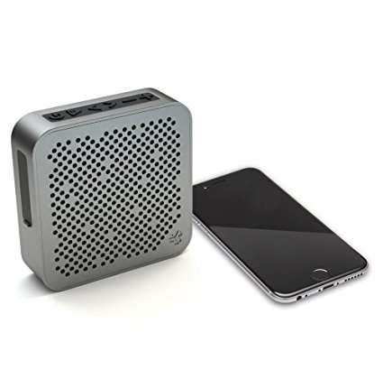 JLab Audio Crasher MINI, METAL BUILD Portable Splashproof Bluetooth Speaker with 10 Hour Battery - Black
