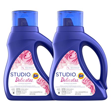 Tide Studio Liquid Laundry Detergent, Delicates, 2 Count, 40 Fluid Ounce