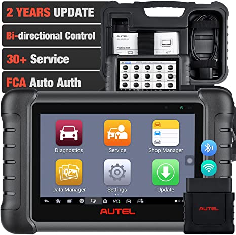 Autel MaxiPRO MP808BT Scanner, 2-Year Update [Valued $700], 2022 Upgrade of MS906 MP808 DS808, ECU Coding Unlock Hidden, Bi-Directional & Full Diagnose, 30  Service, FCA Access, Work with BT506