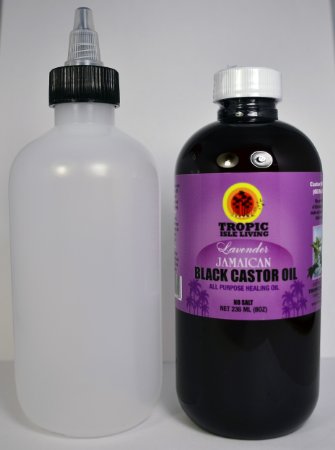 Tropic Isle Lavender Jamaican Black Castor Oil 8oz with an 8oz Applicator Big Sale