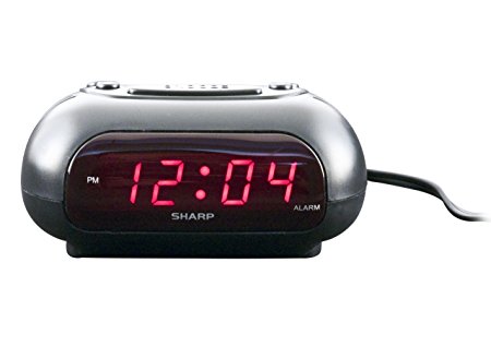 Sharp SPC010AK LED Alarm Clock (Black)