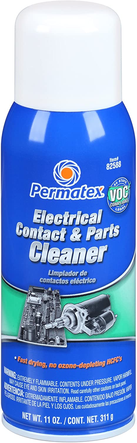 Permatex 82588 Electrical Contact and Parts Cleaner, 11 oz.