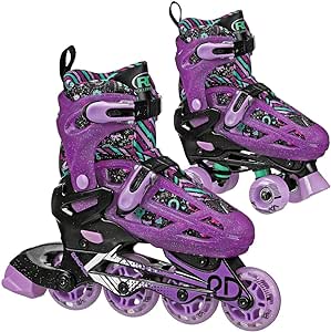 Roller Derby Falcon 2-in-1 Combo Quad and Inline Skates for Kids, Adjustable Sizing