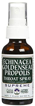 Gaia Herbs Echinacea Goldenseal Propolis Throat Spray-1 oz