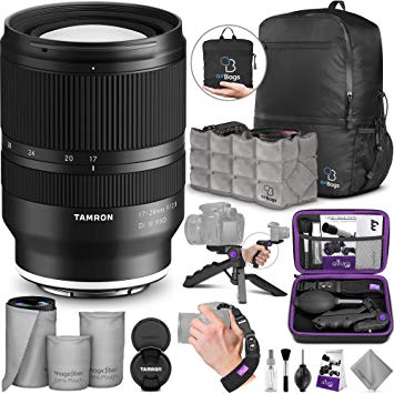 Tamron 17-28mm f/2.8 Di III RXD Lens for Sony E w/Advanced Photo & Travel Bundle