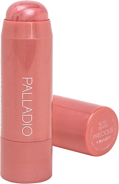 Palladio I'm Blushing 2-in-1 Cheek and Lip Tint, Buildable Lightweight Cream Blush, Sheer Multi Stick Hydrating formula, All day wear, Easy Application, Shimmery, Blends Perfectly onto Skin, Precious