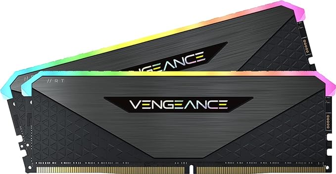 Corsair Vengeance RGB RT 32GB (2x16GB) DDR4 4000MHz C18 Desktop Memory (Dynamic RGB Lighting, Optimised for AMD 300/400/500 Series, Compatible with Intel 300/400/500 Series) Black