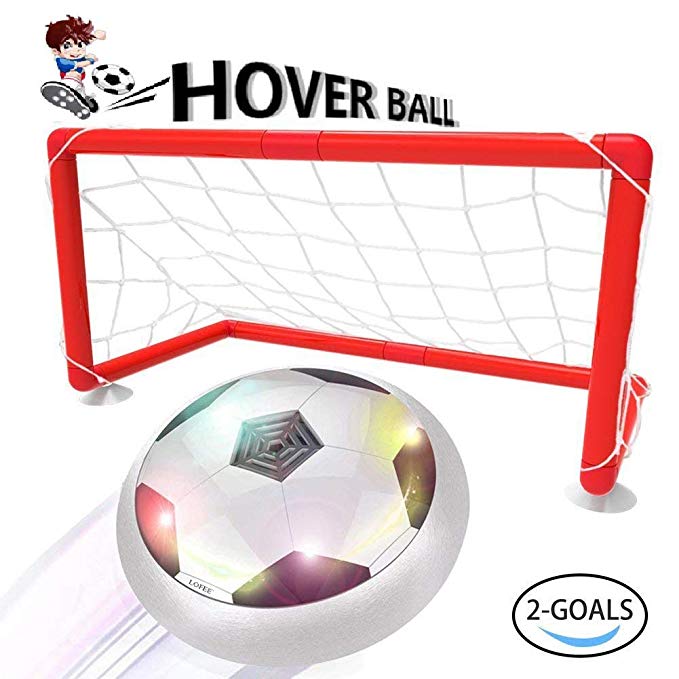 LOFEE Indoor Sport for 3-12 Year Old Kids, Hover Ball Set with 2 Golas - Birthday Presnts for Children